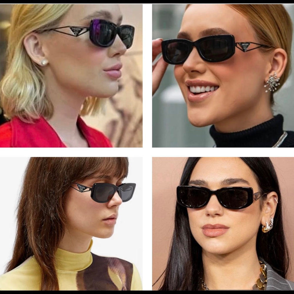 PRADA ULTRA COOL FRAMES WITH METAL ARMS FEATURE THE SIGNATURE TRIANGLE SUNNIES - Picture 12 of 16